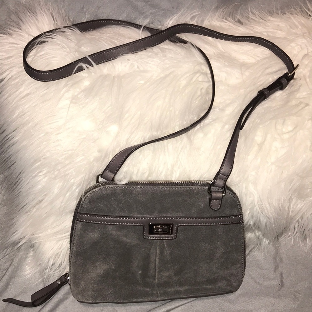 B Makowsky Suede Bag